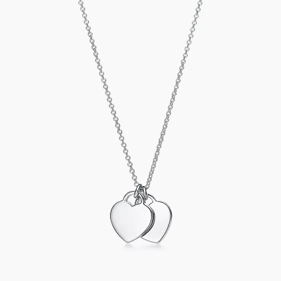 Tiffany Double Heart Tag Pendant
in Silver, Mini - Picture 3 of 10